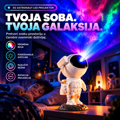 XO ASTRONAUT – LED PROJEKTOR GALAKSIJE