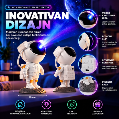 XO ASTRONAUT – LED PROJEKTOR GALAKSIJE
