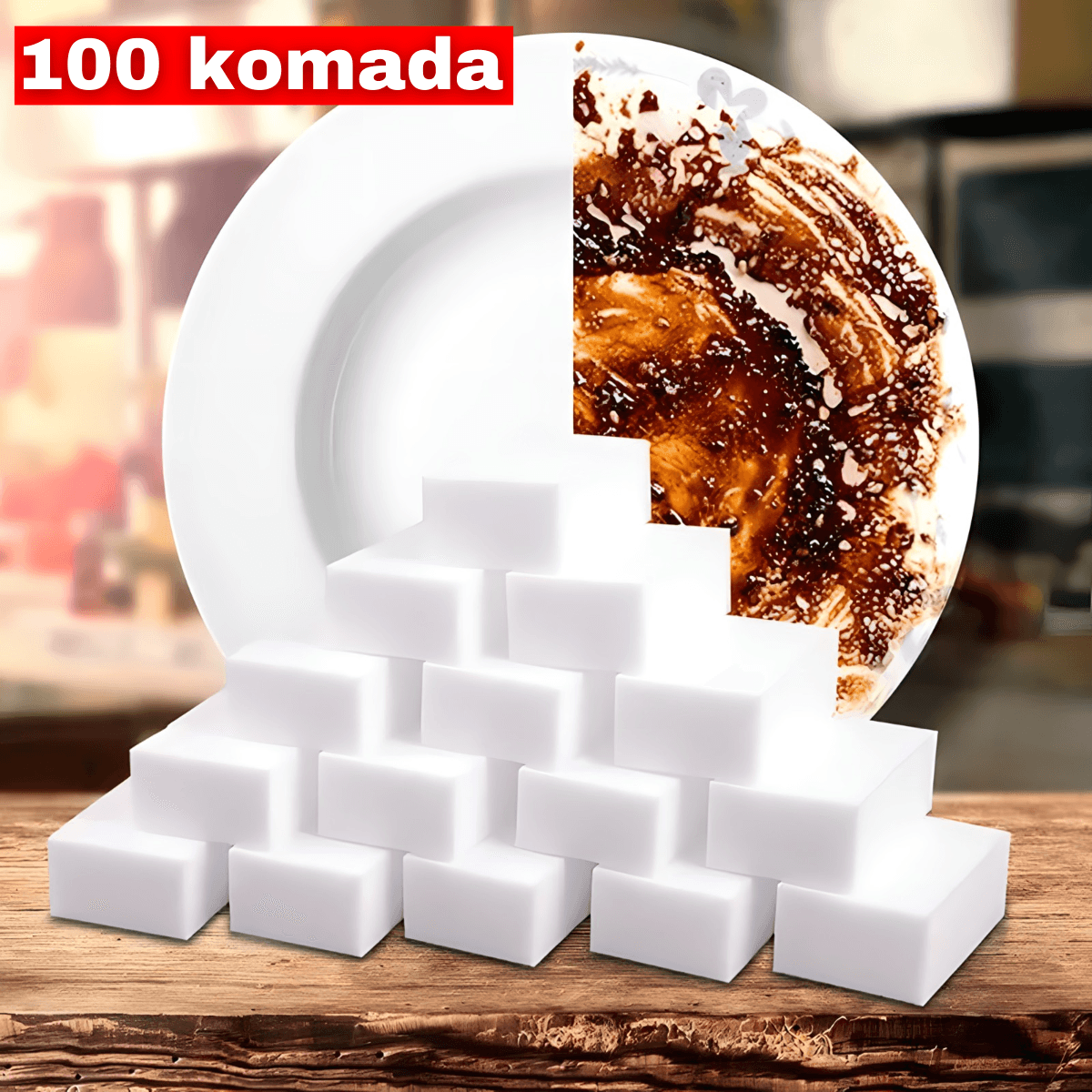 Magični sunđeri za čišćenje - 100 komada