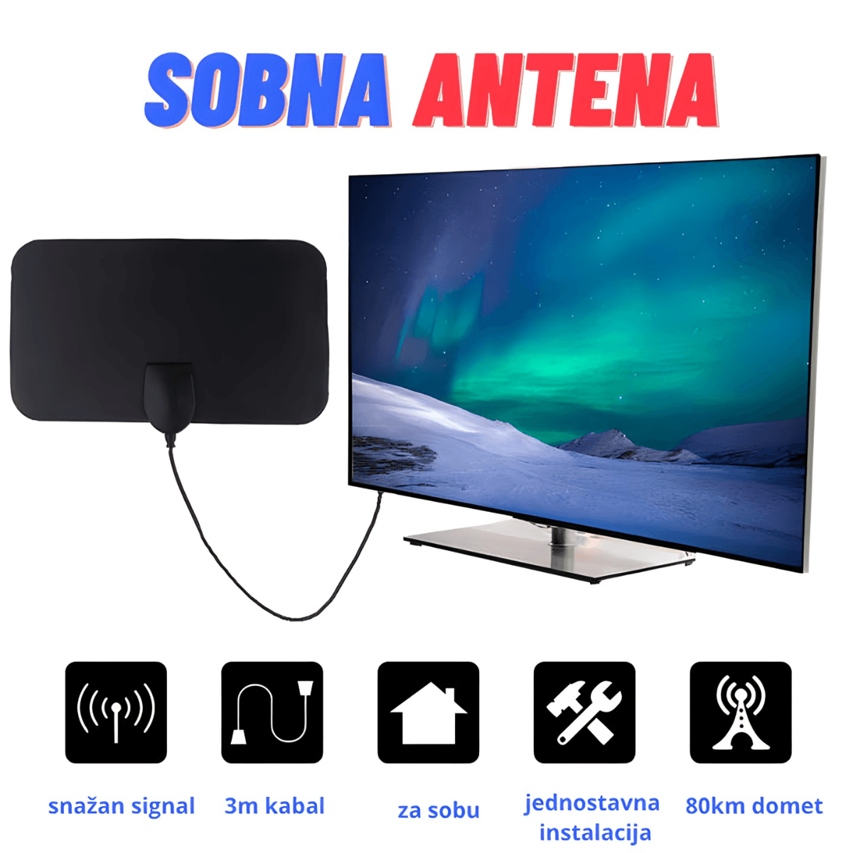 Unutrašnja HDTV antena